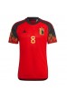 Fotbalové Dres Belgie Youri Tielemans #8 Domácí Oblečení MS 2022 Krátký Rukáv